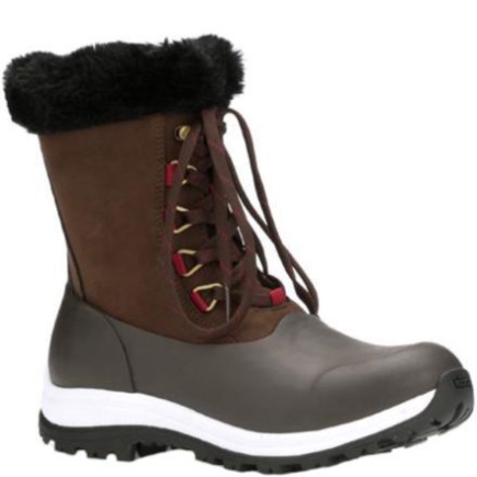 MUCKBOOT Women's Apres Lace Arctic Grip brown
