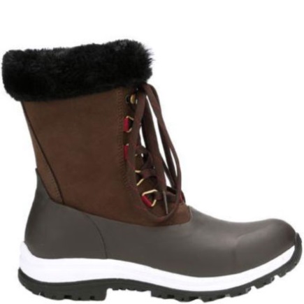 MUCKBOOT Women's Apres Lace Arctic Grip brown