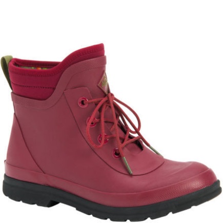 MUCKBOOT Women's Muck Originals Lace Up Boot red