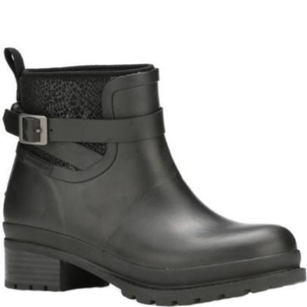 MUCKBOOT Women's Liberty Waterproof Ankle Rubber black